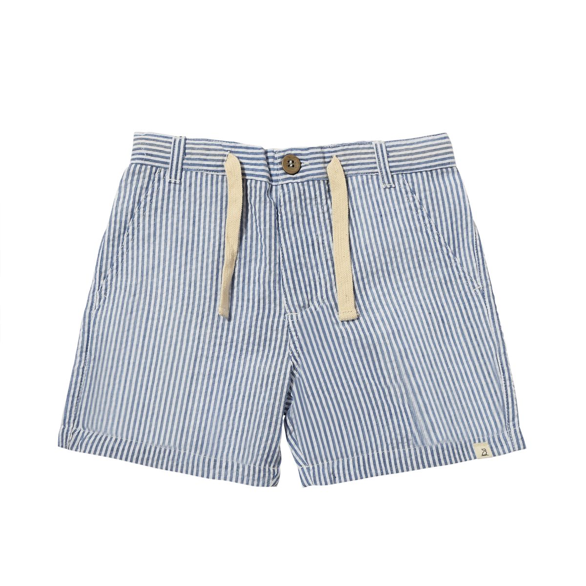 Searsucker Striped Shorts || Royal and White