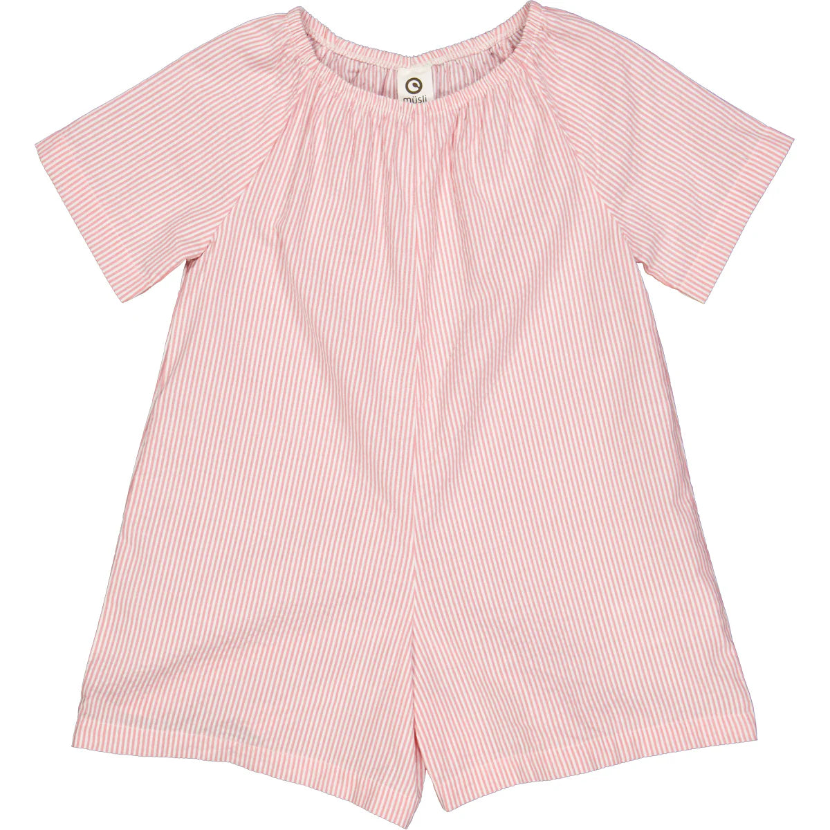 Seersucker Pink Stripe Shorts Suit