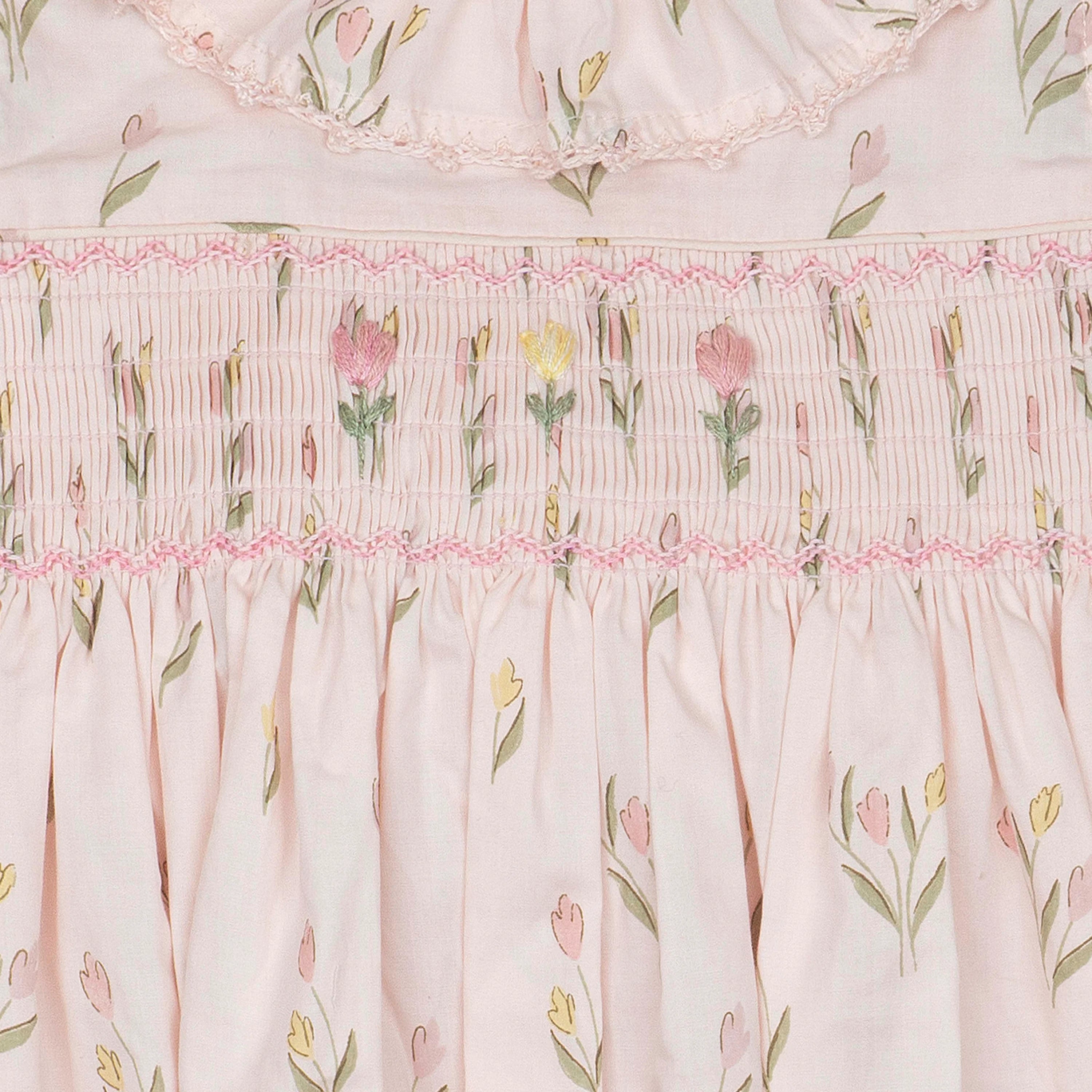 Wild Wawa Smock Flutter Dress || Dancing Tulips
