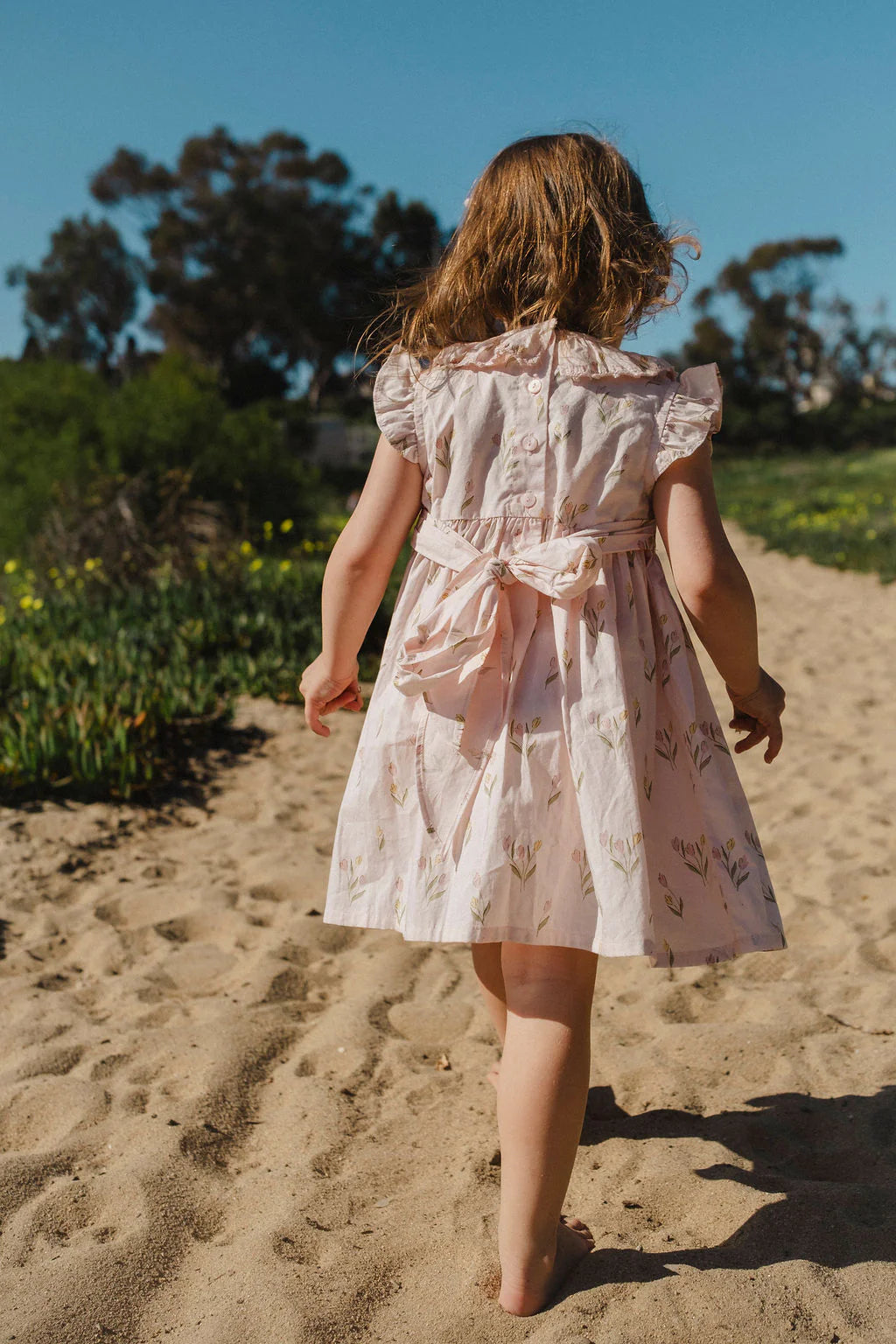 Wild Wawa Smock Flutter Dress || Dancing Tulips
