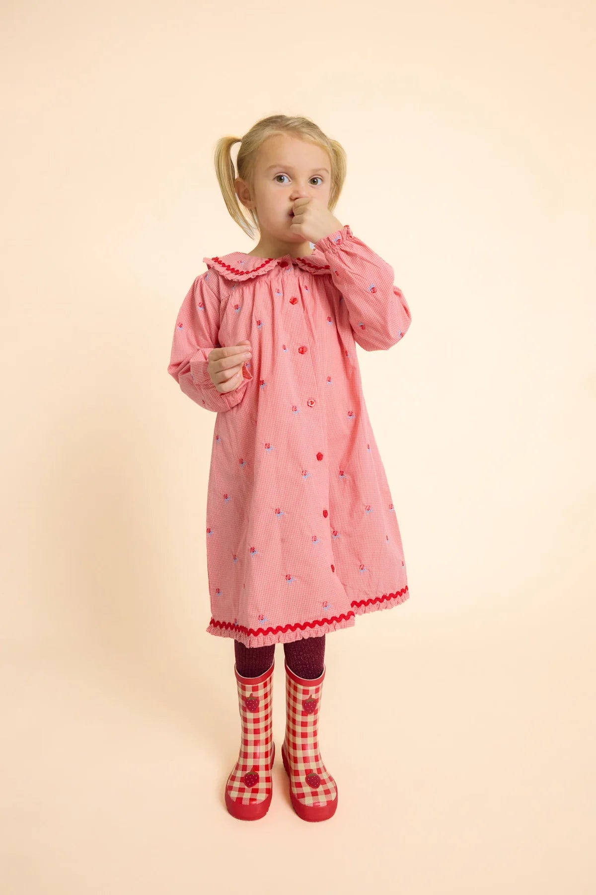 Floss Sonja Dress || Pink Rose Gingham