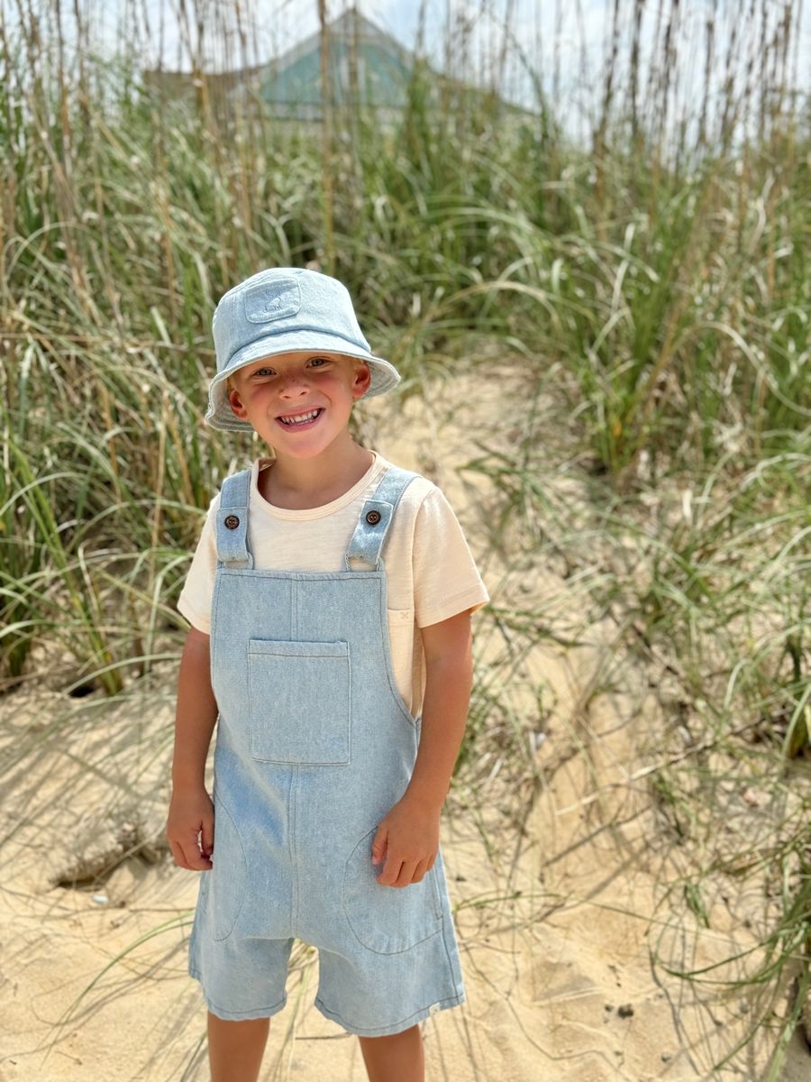 Stonewash Denim Overalls