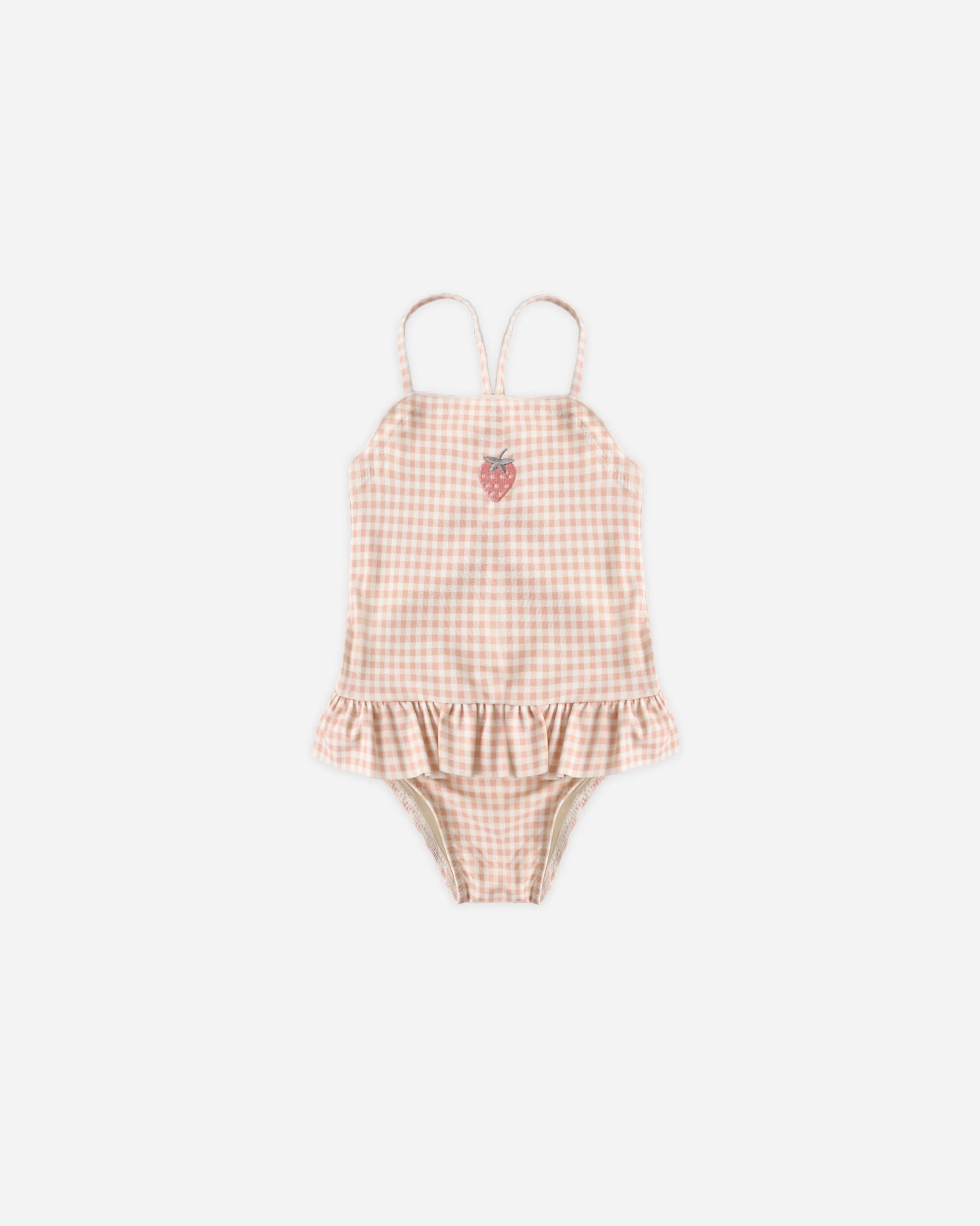 Lindsay Arnold x Rylee + Cru Tori Skirted Swimsuit || Petal Gingham