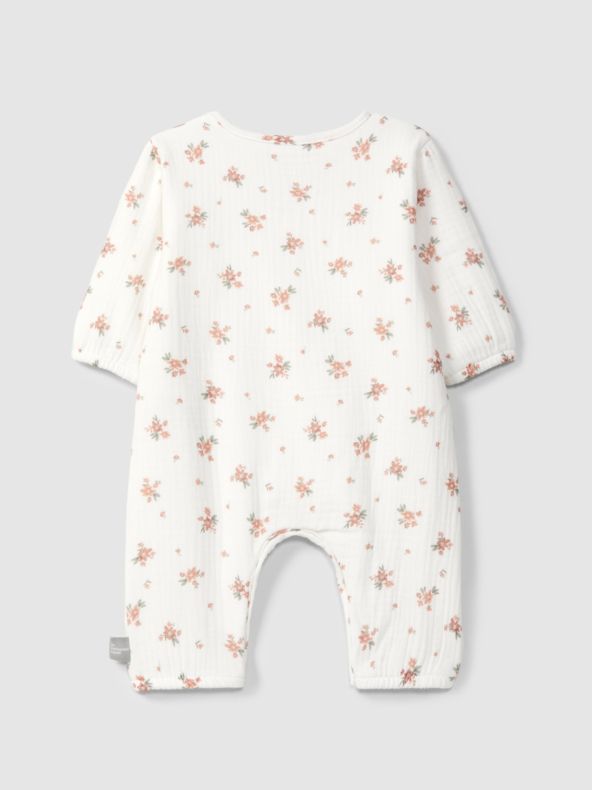 Snug Printed Gauze Romper || Rosa