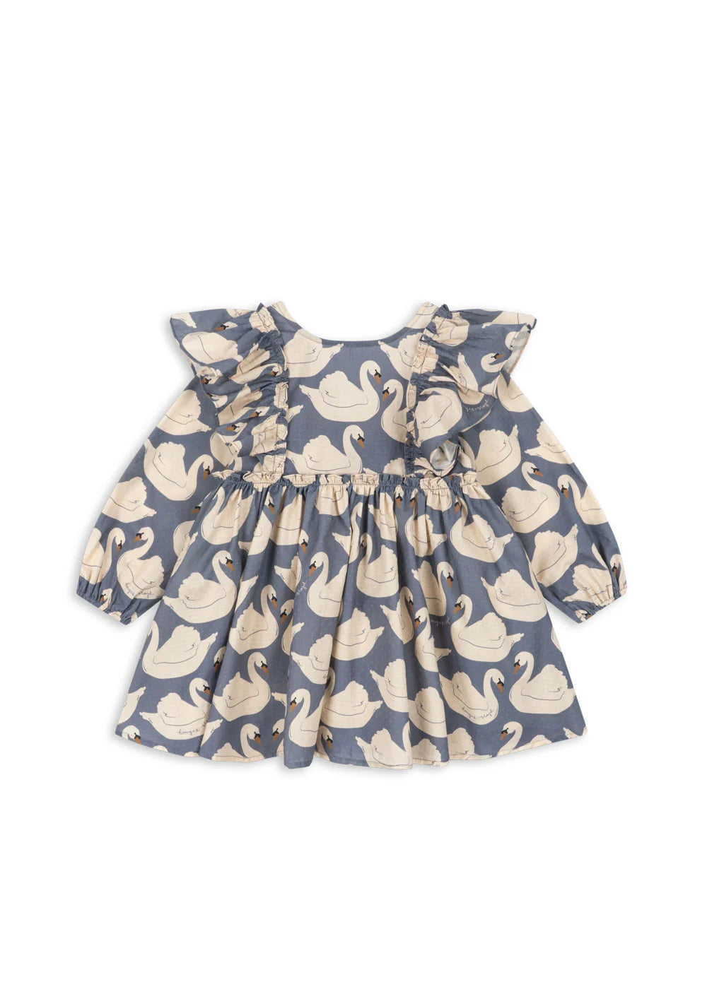 Konges Sløjd Evia Long Sleeve Bow Dress || Swan