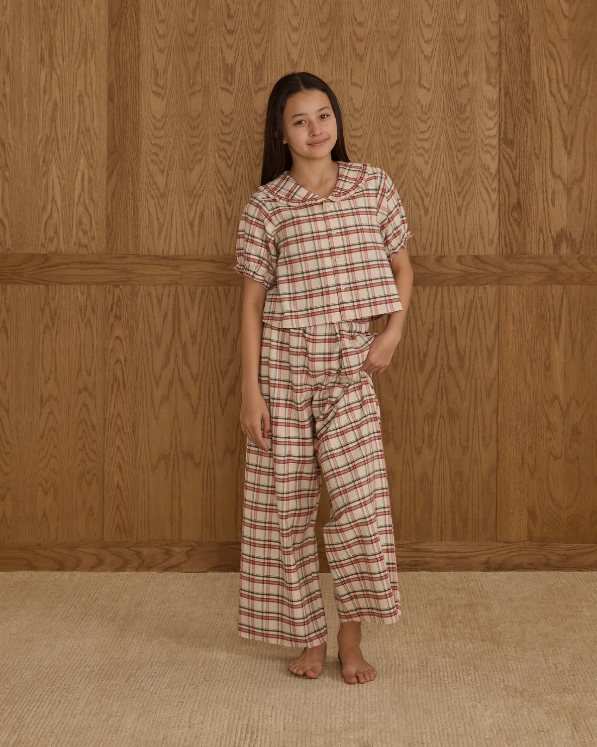 Rylee + Cru Ruffle Pajamas|| Holiday Flannel - Teen