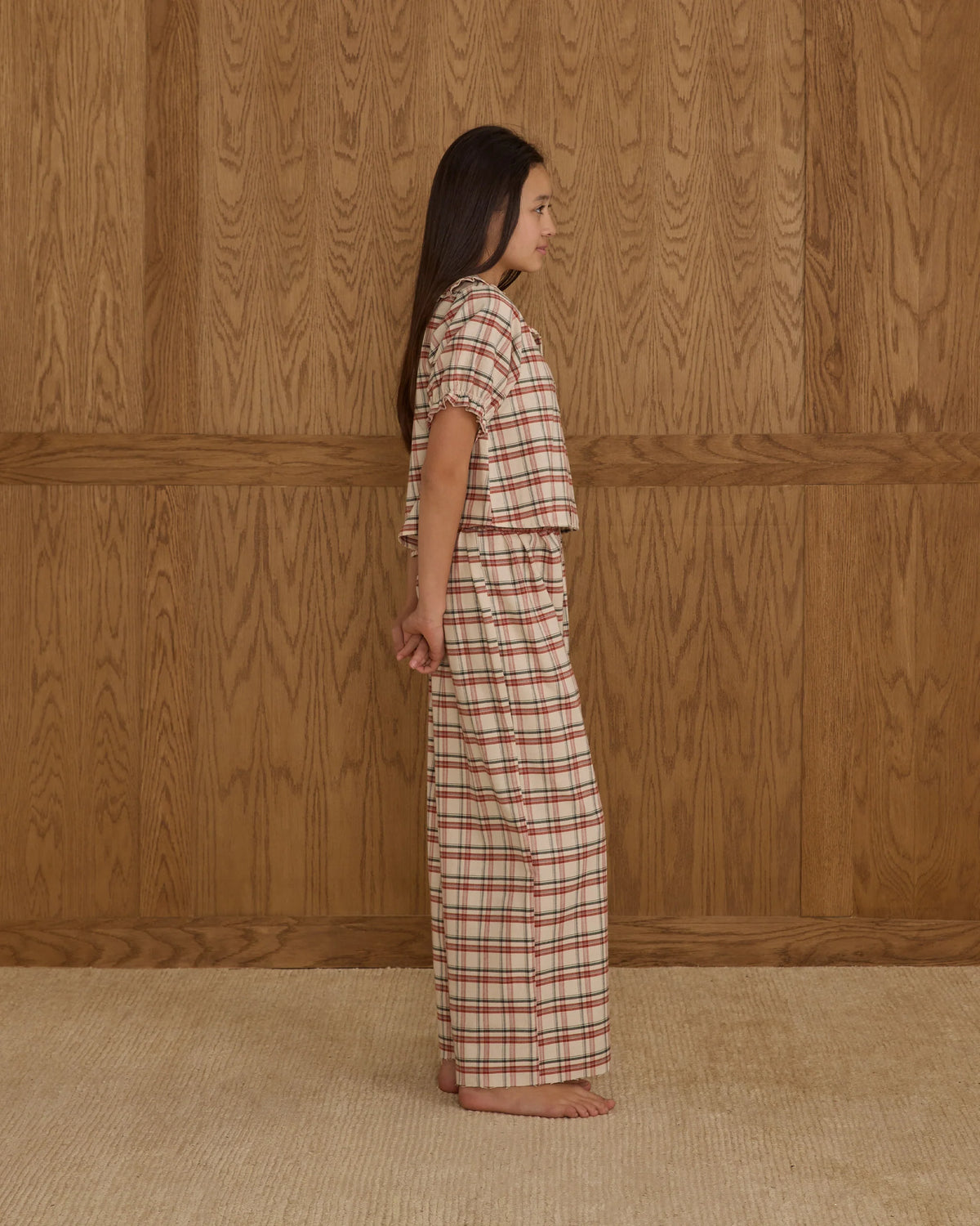Rylee + Cru Ruffle Pajamas|| Holiday Flannel - Teen