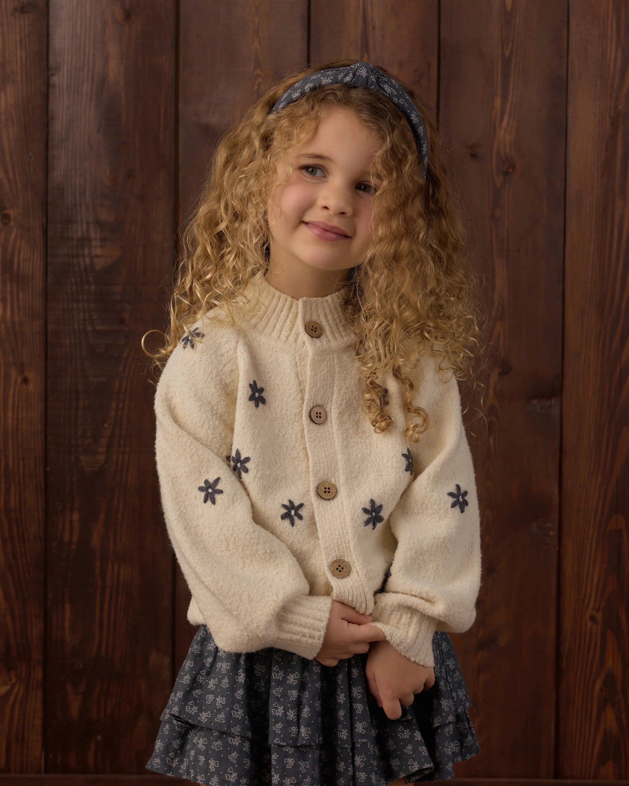 Rylee + Cru Tulip Cardigan || Midnight Daisies