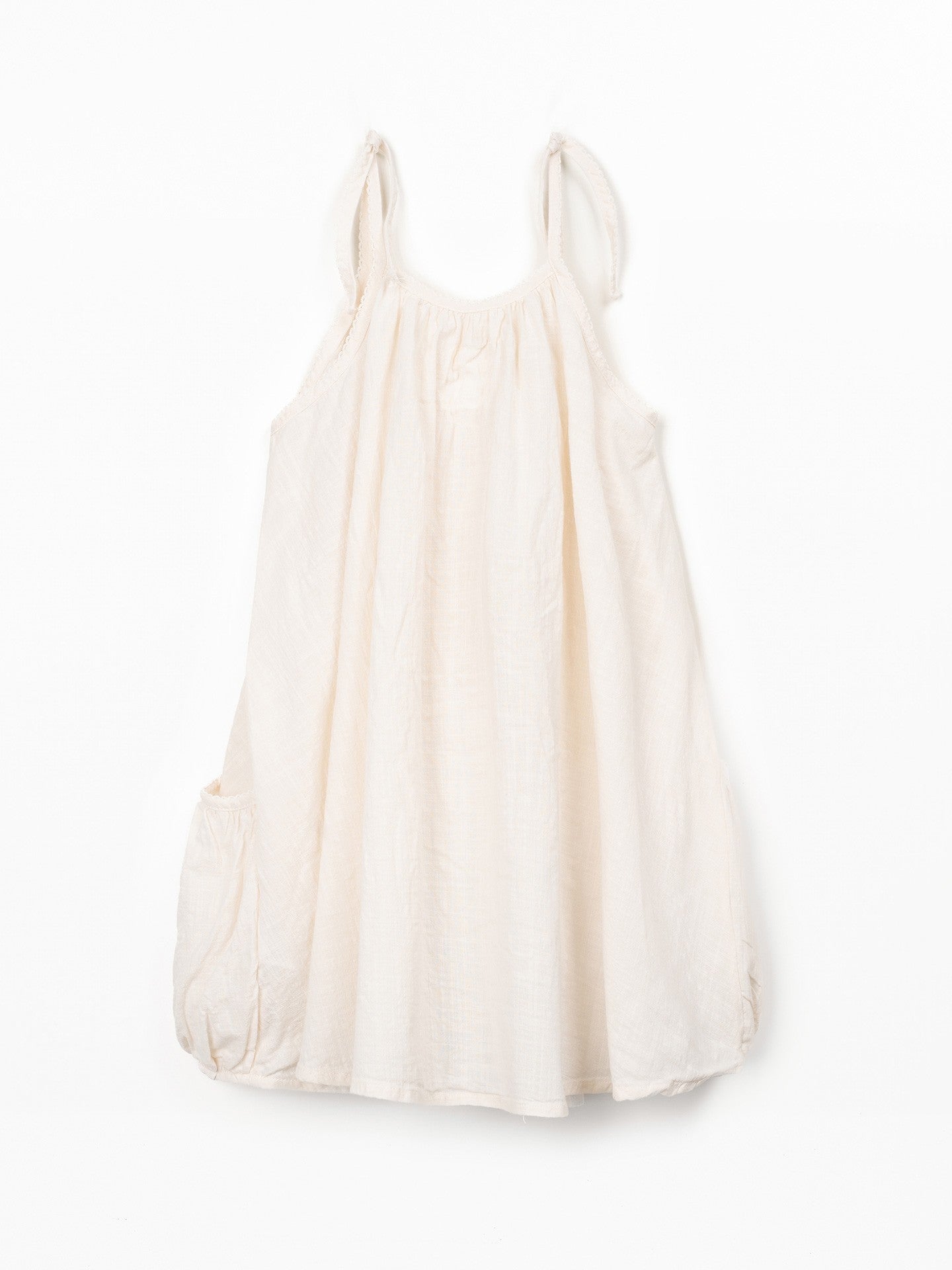 Play Up Dress with Front Opening and Coconut Buttons || Raw