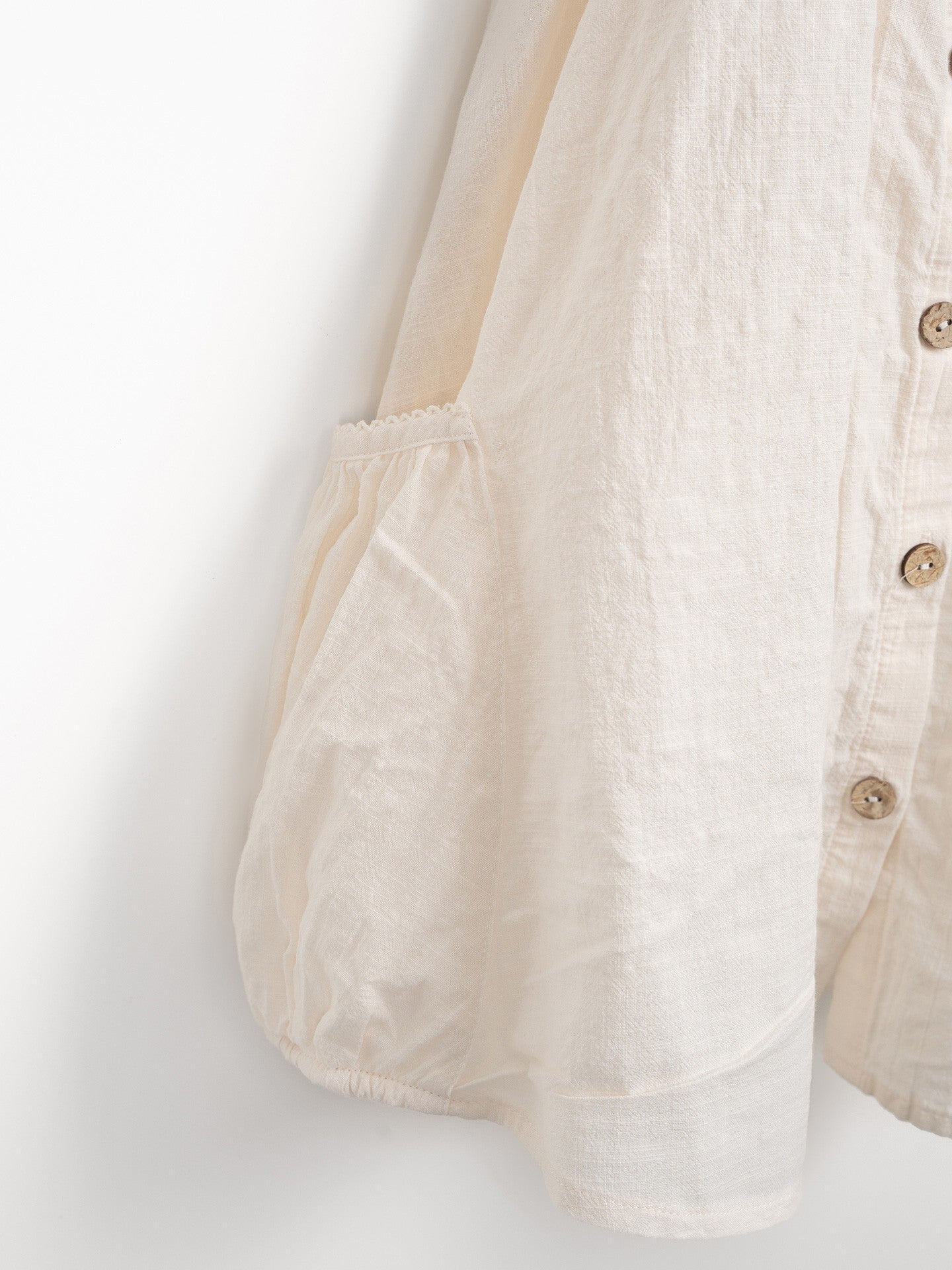Play Up Dress with Front Opening and Coconut Buttons || Raw