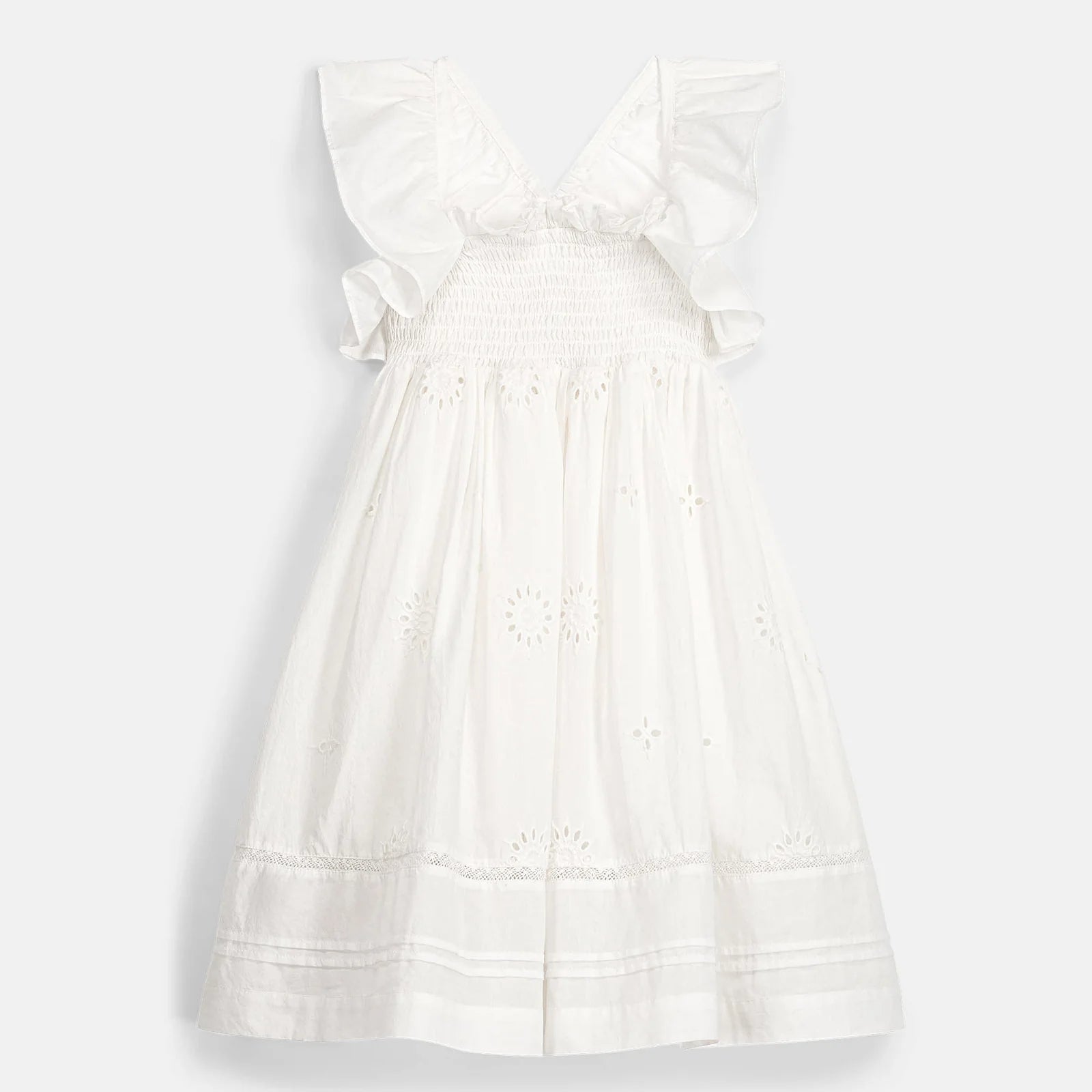 Louise Misha Anaya Dress || Off White Schiffli