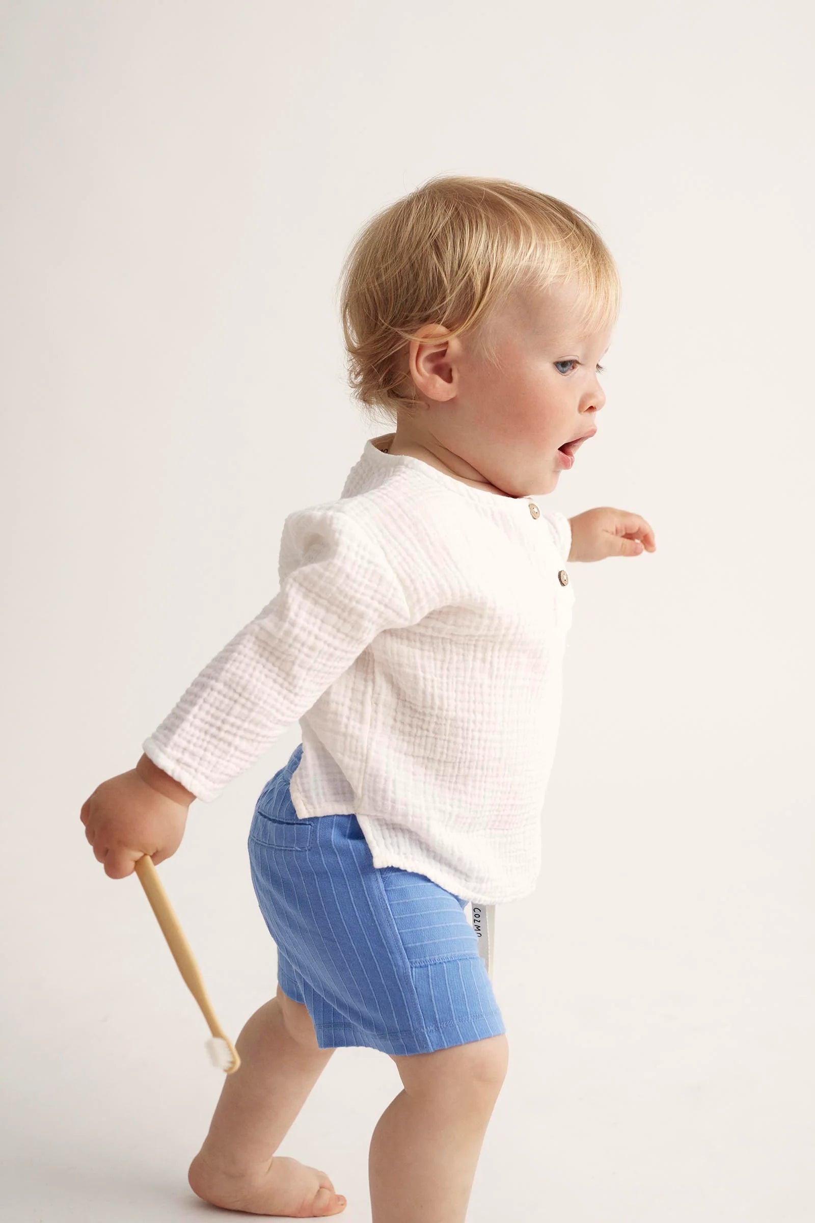 Short Gauze Baby Shirt