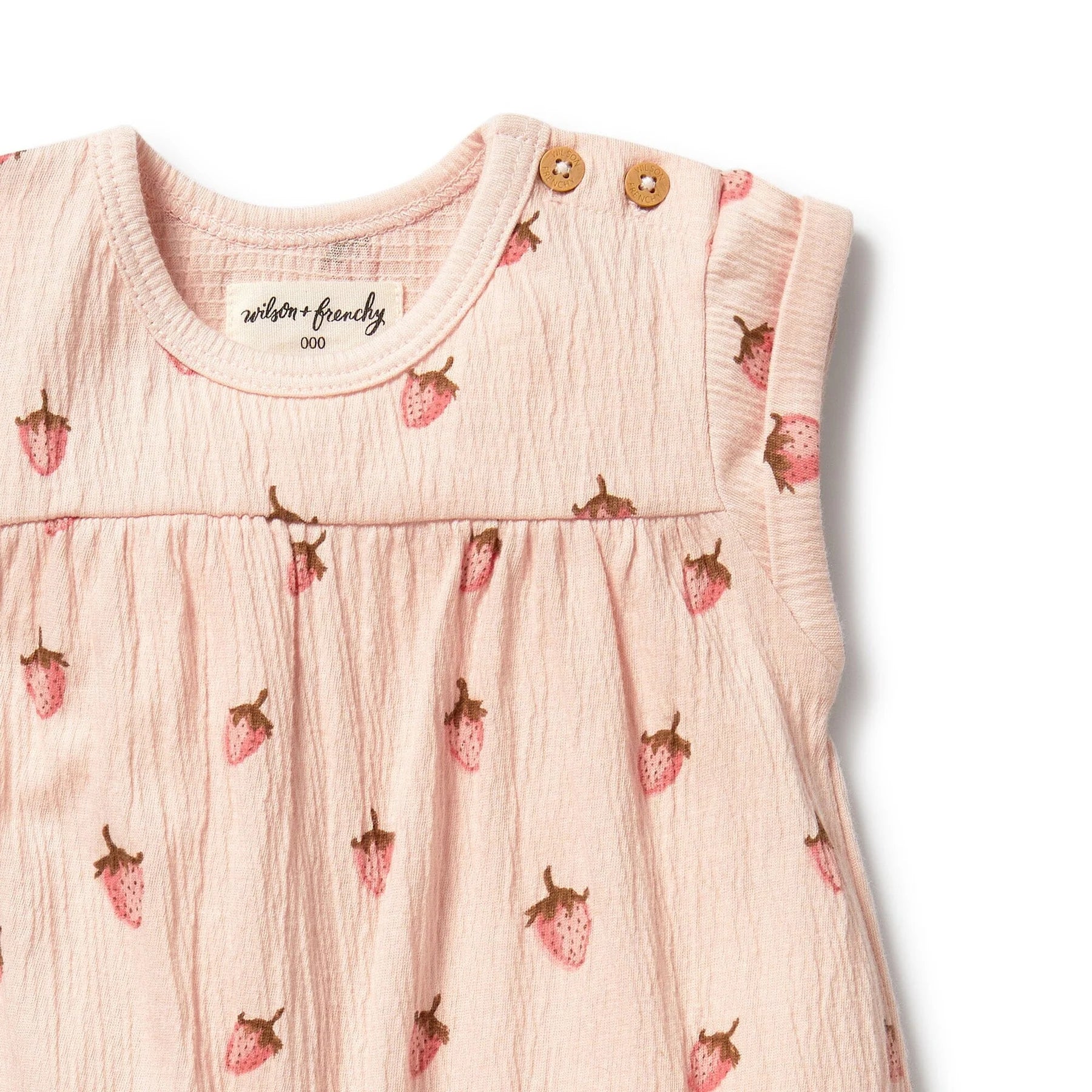 Strawberry Kisses Organic Growsuit